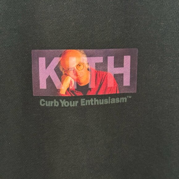 KITH Curb Your Enthusiasm Larry David Men’s Women's Vintage Long Sleeve Crewneck - Picture 3 of 5